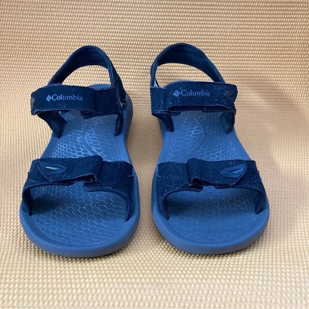Columbia Sandals Mens 10 Black Techlite Omni Grip Sport Hook & Loop BM4511-010